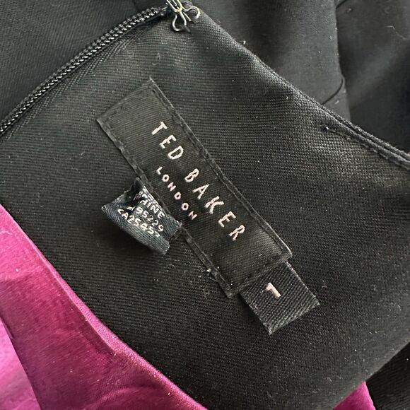Ted baker London Black Sheath Dress Size 1 - Picture 9 of 13